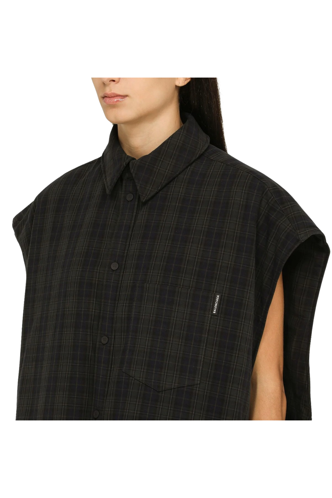 Balenciaga-OUTLET-SALE-Conscious Hemd mit Karomuster-ARCHIVIST