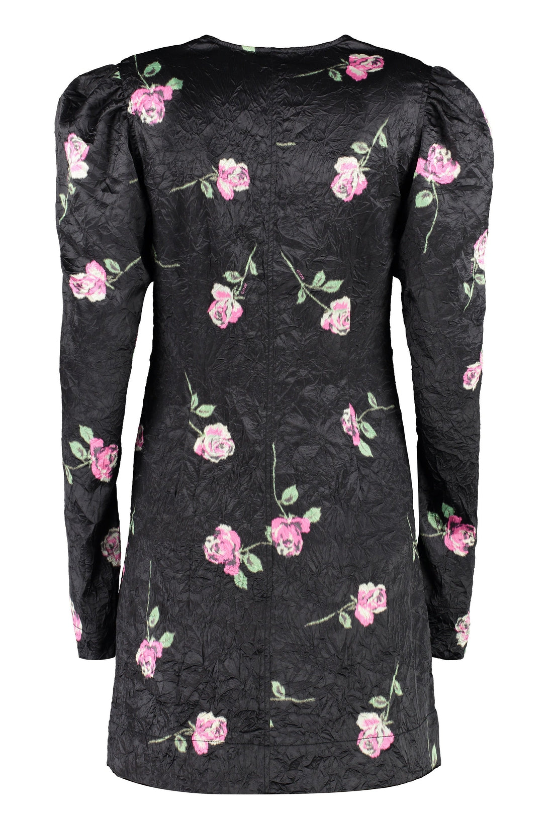 GANNI-OUTLET-SALE-Dress with floral print-ARCHIVIST