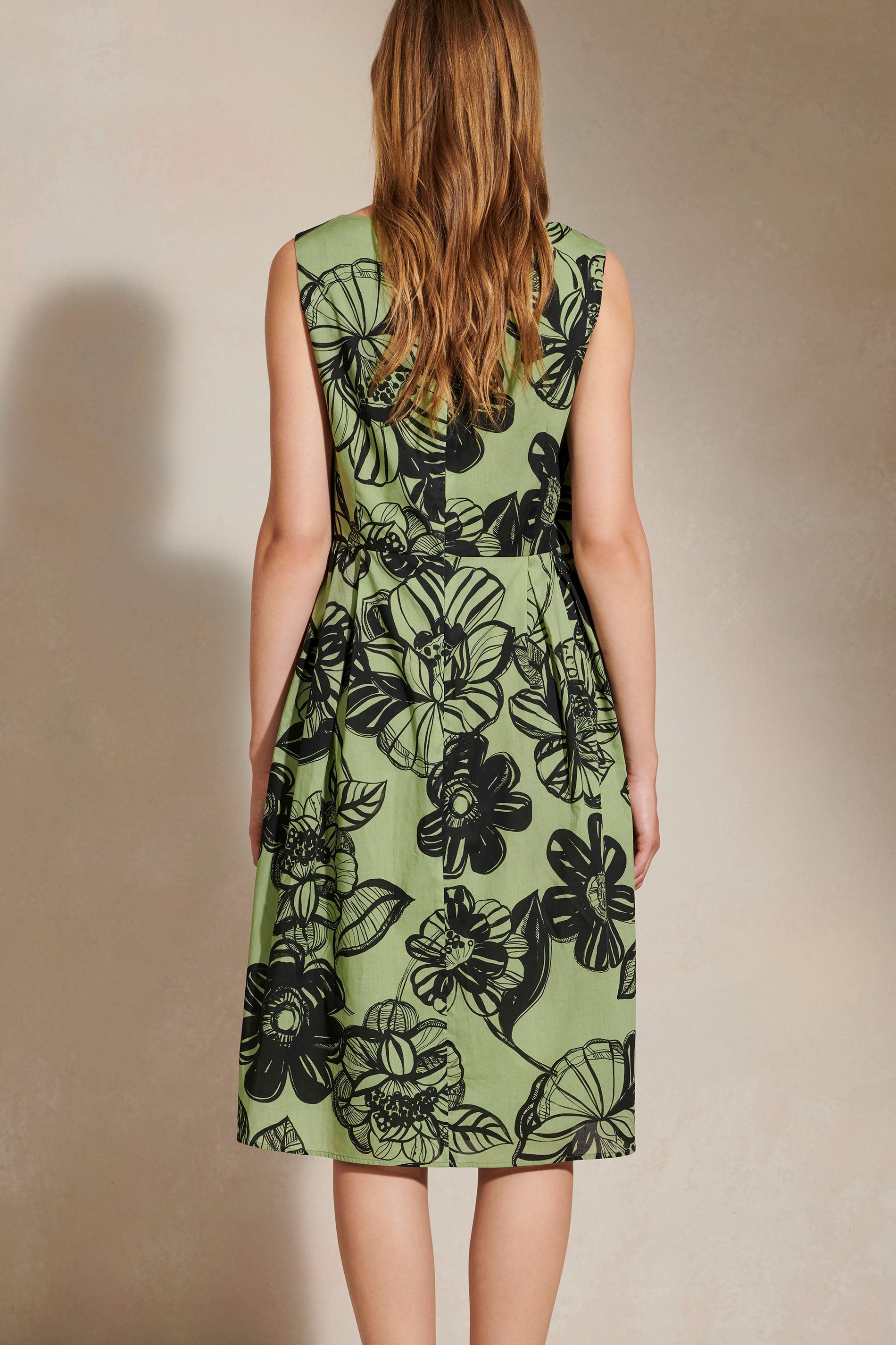 LUISA CERANO-OUTLET-SALE-Kleid mit Flower-Print-Kleider & Röcke-by-ARCHIVIST