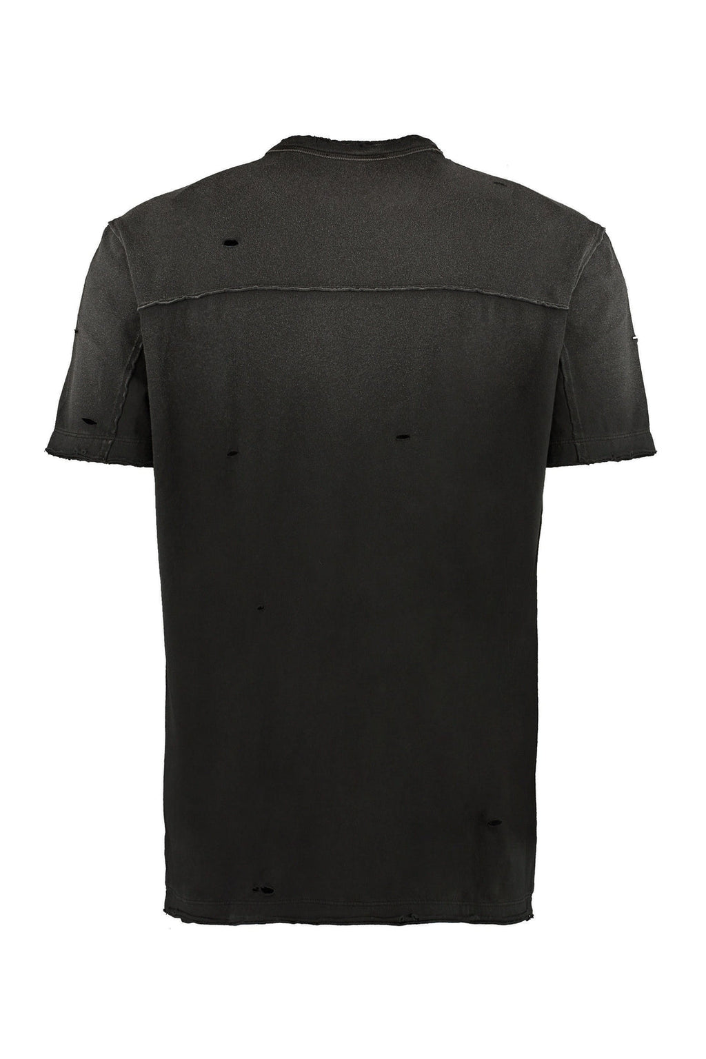 Dolce & Gabbana-OUTLET-SALE-Patch detail cotton t-shirt-ARCHIVIST