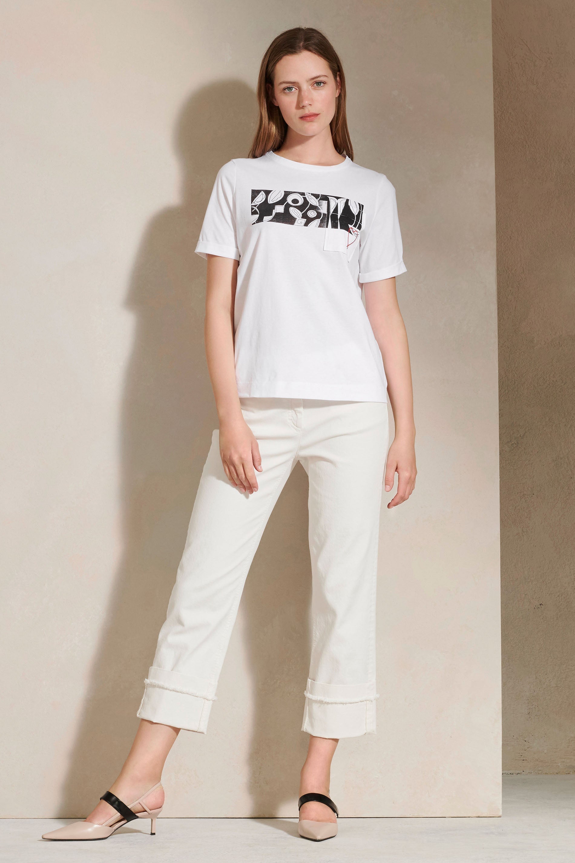 LUISA CERANO-OUTLET-SALE-Shirt mit Print & Stickerei-Shirts-34-white-by-ARCHIVIST