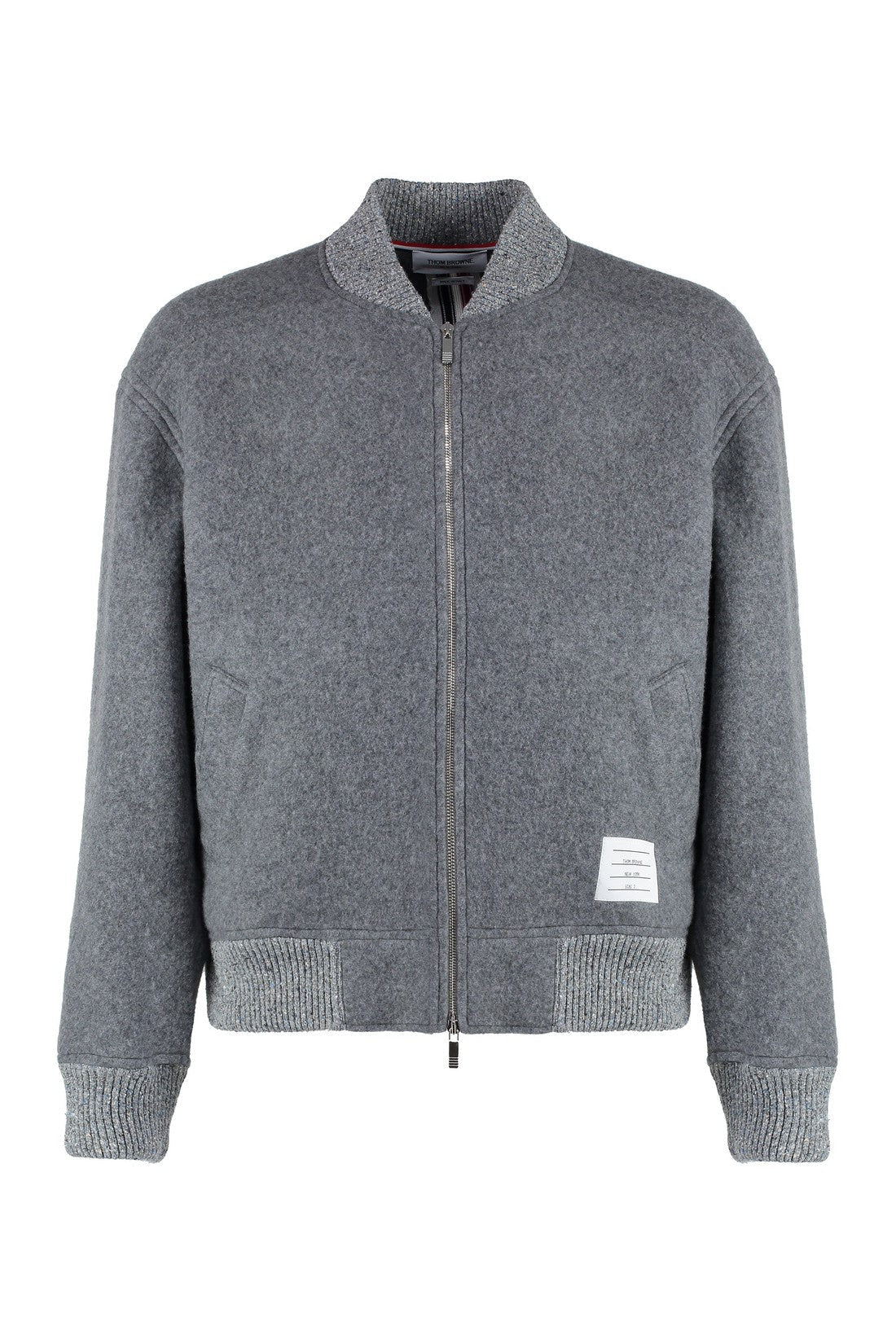 Thom Browne-OUTLET-SALE-Wool bomber jacket-ARCHIVIST