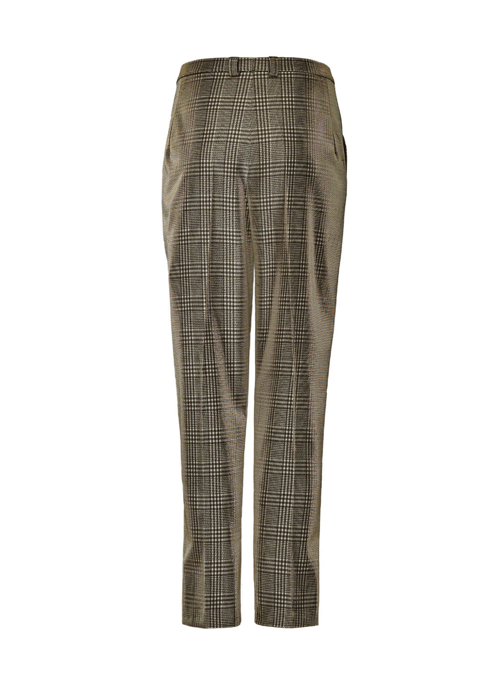 Pleated pants with belt loops